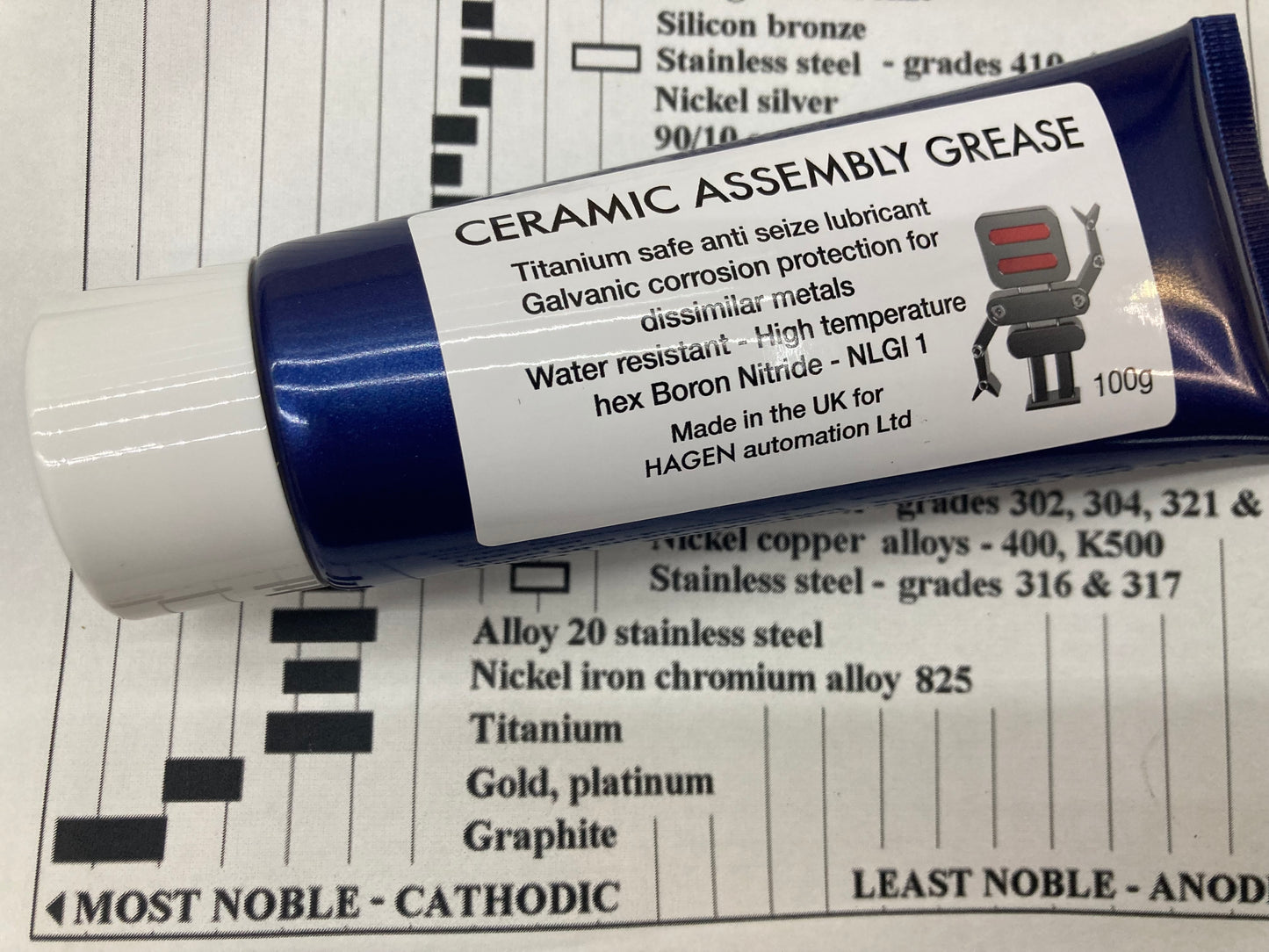 Titanium Safe Ceramic Assembly Grease – Advanced hBN Anti-Seize Protection 100g