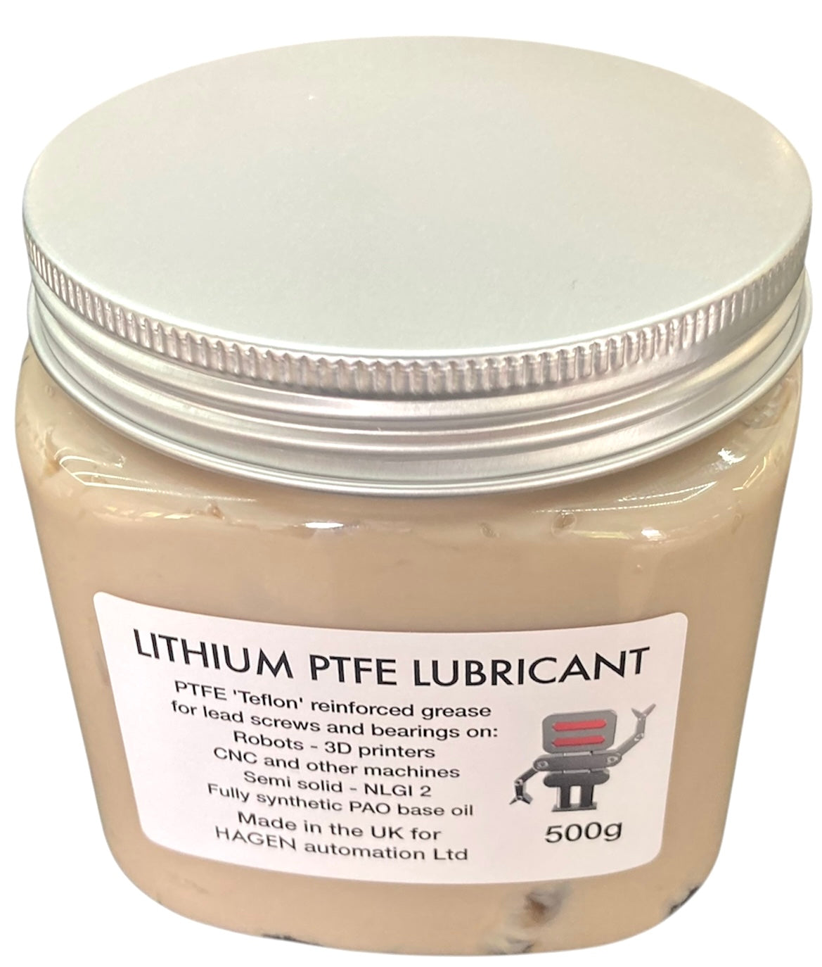 500g PTFE Lithium Grease – Premium Synthetic Grease for 3D Printers, Robots & Precision Machinery
