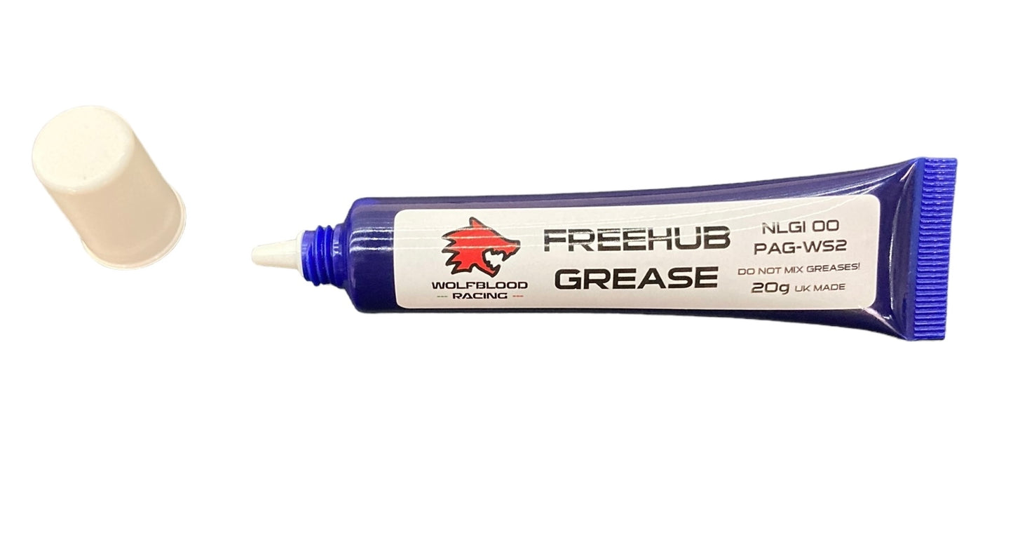 Wolfblood Racing Freehub Grease The Ultimate Freehub Grease - with a wolf on it. Wolfram additive and PAG base cap off