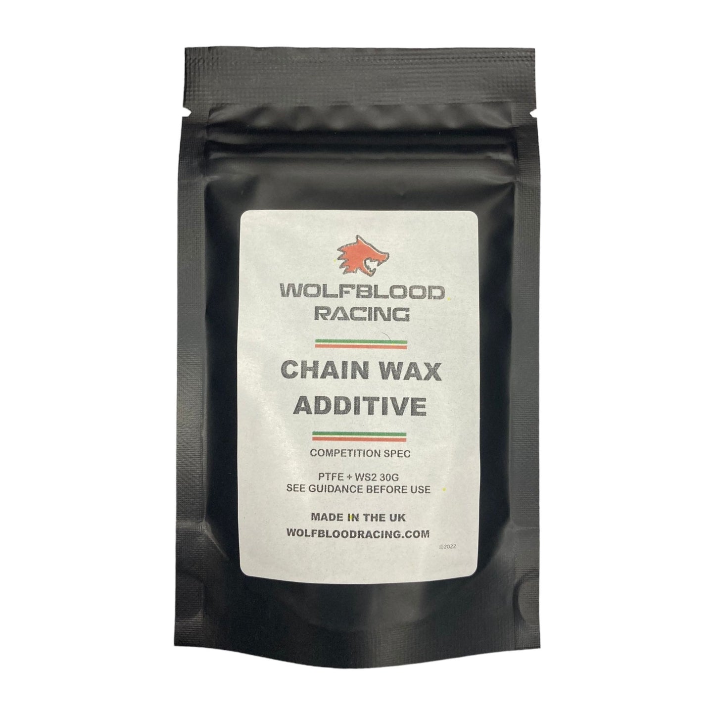 WBR Cycle Chain Wax additive With PTFE and WS2 What’s better than adding PTFE to your chain wax? A blend of low friction PTFE and even lower friction WS2.