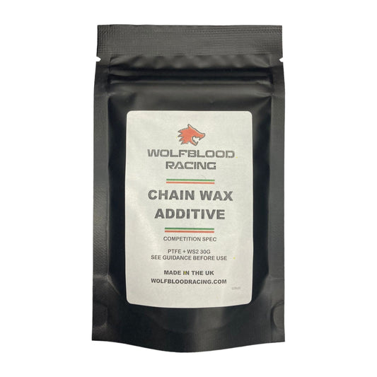 WBR Cycle Chain Wax additive With PTFE and WS2 What’s better than adding PTFE to your chain wax? A blend of low friction PTFE and even lower friction WS2.