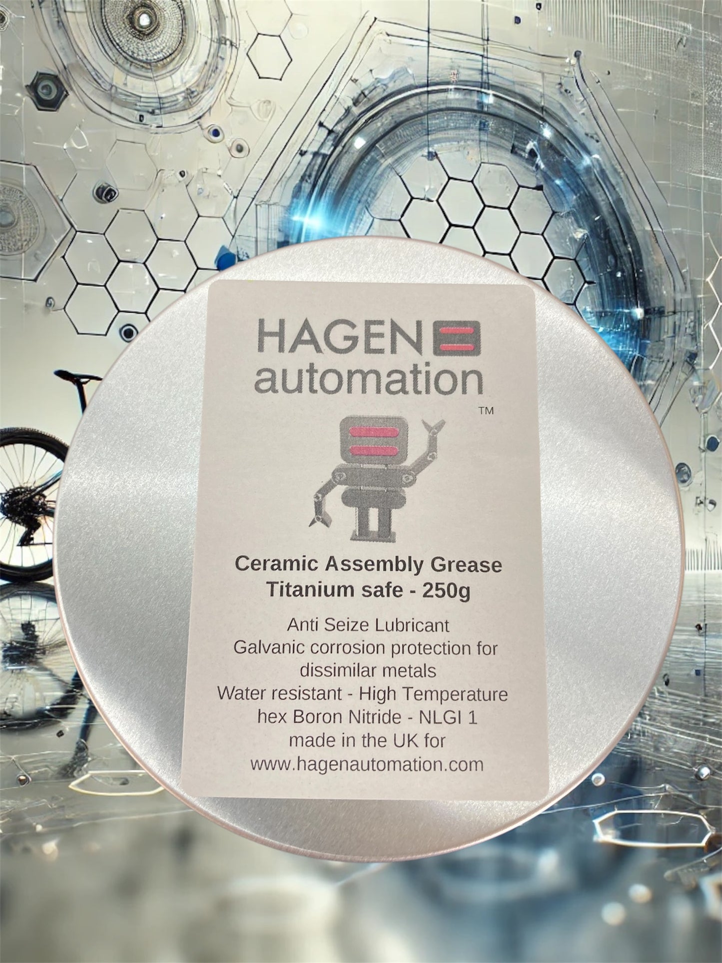 Titanium Safe Ceramic Assembly Grease – Advanced hBN Anti-Seize Protection - 250g