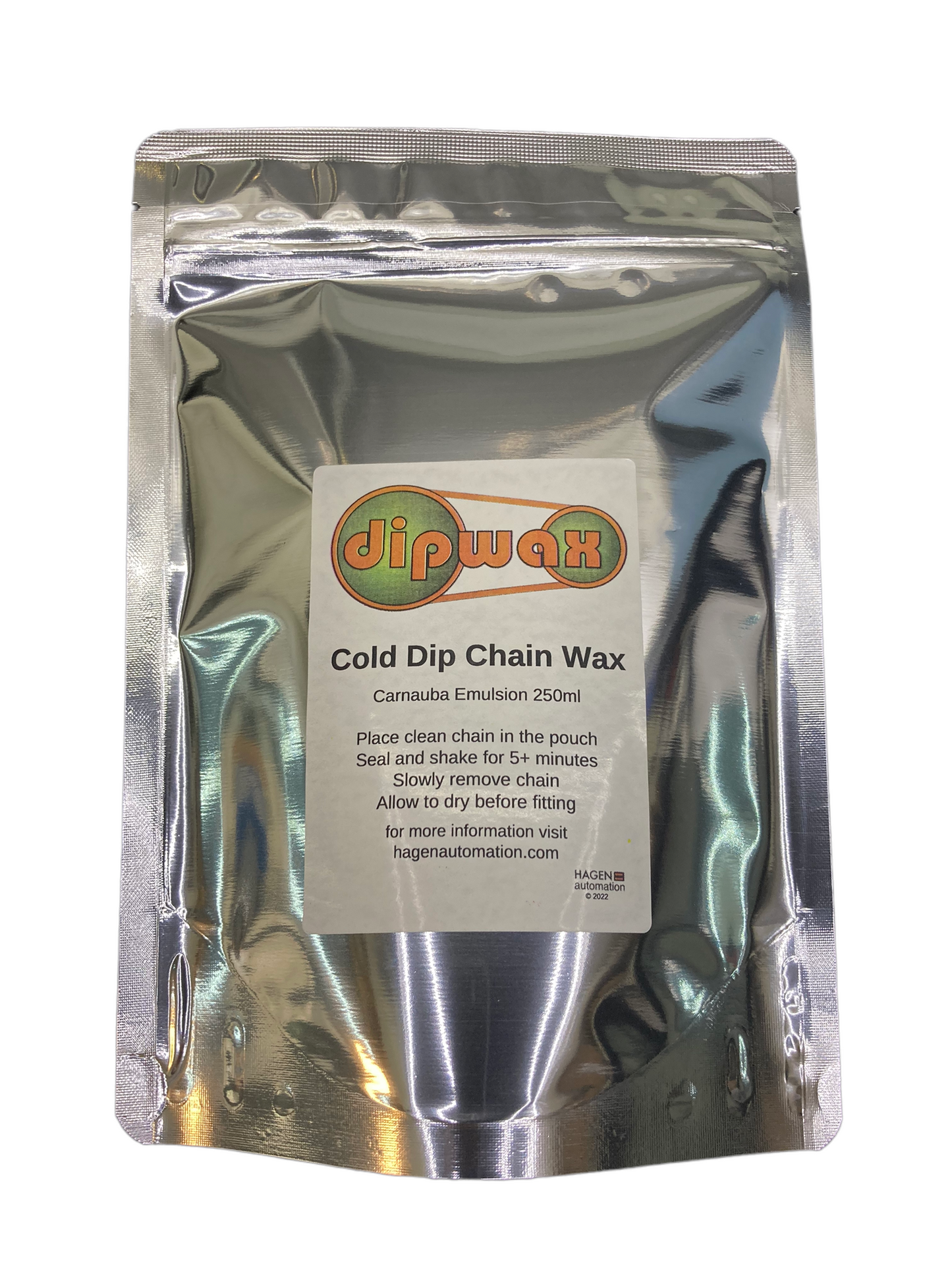 dipwax cold dip chain wax foil pouch 250ml bicycle chain lubricant for all cycle types and all conditions