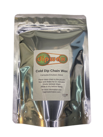 dipwax cold dip chain wax foil pouch 250ml bicycle chain lubricant for all cycle types and all conditions 