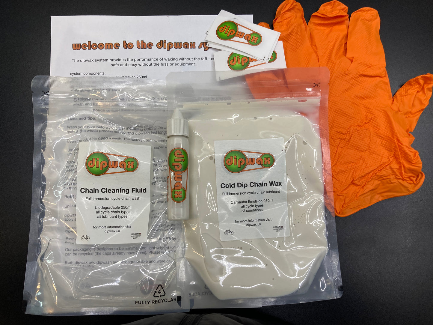 Dipwax full system kit from hagen automation cycle chain full immersion clean and lubrication