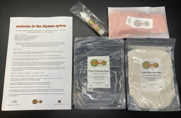 Dipwax full system kit from hagen automation cycle chain full immersion clean and lubrication