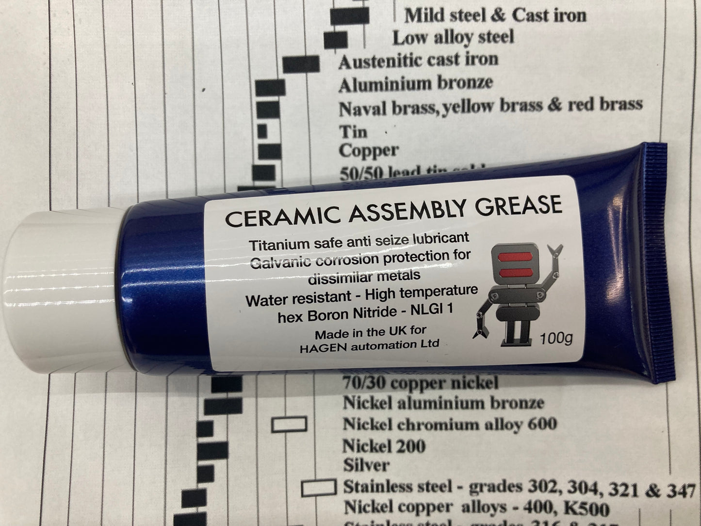 Titanium Safe Ceramic Assembly Grease – Advanced hBN Anti-Seize Protection 100g