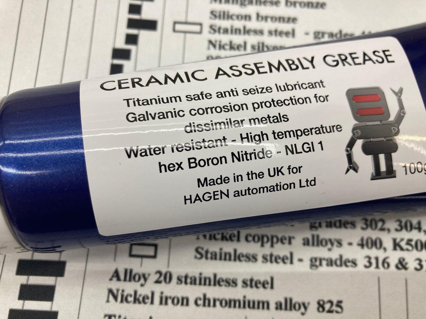 Titanium Safe Ceramic Assembly Grease – Advanced hBN Anti-Seize Protection 100g