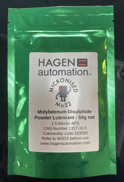 50g hagen automation engineering MoS2 powder lubricant molybdenum disulphide or disulphide 