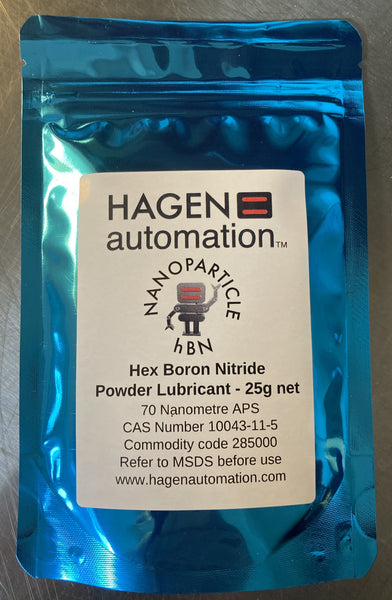 25g Nanoparticle hBN - Hexagonal Boron Nitride Powder Ultra high temperature lubricant- 70 nm